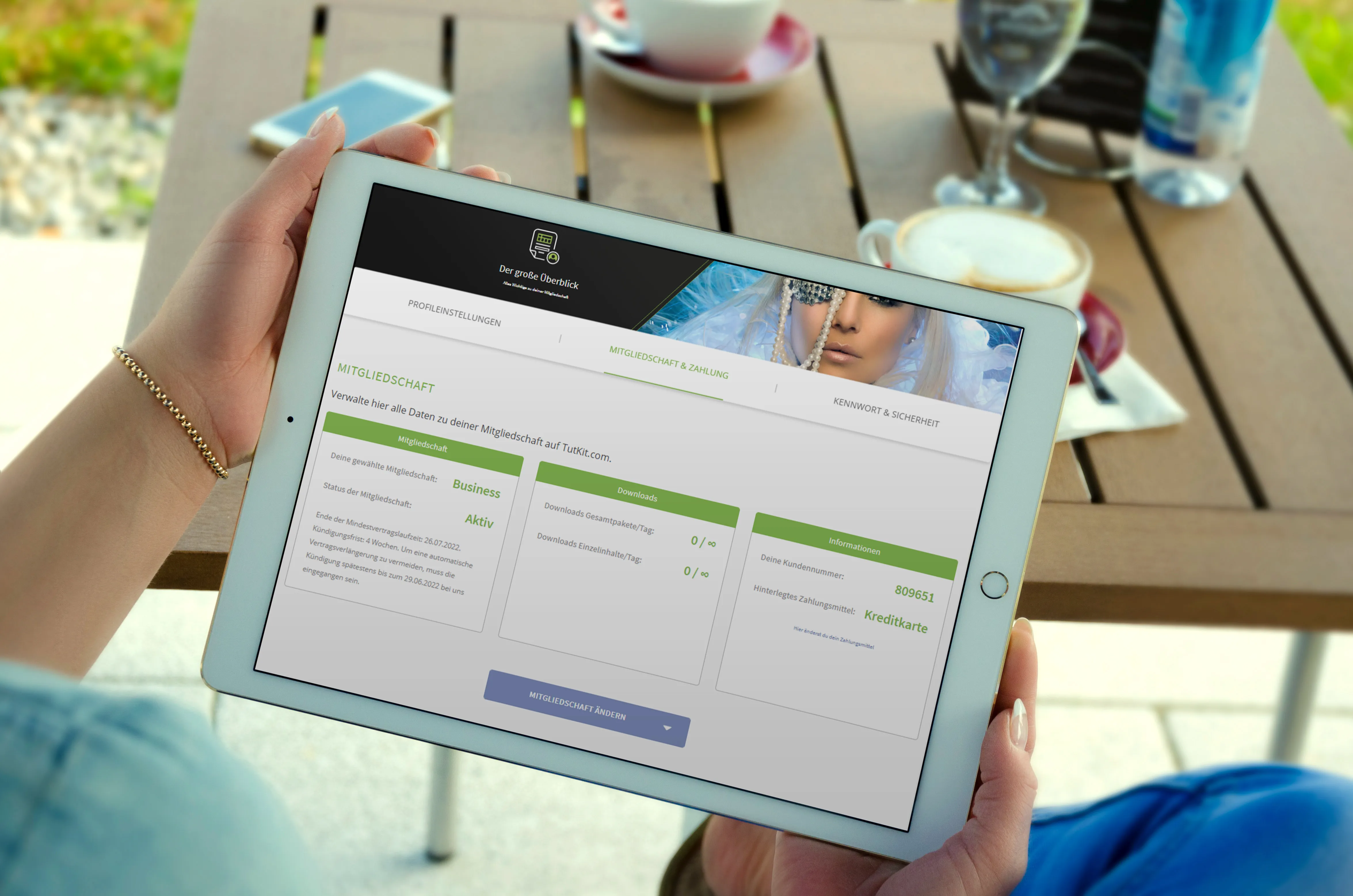 Übersicht über Mitgliedschaft und Zahlung auf TutKit.com Übersicht über Mitgliedschaft und Zahlung auf TutKit.com