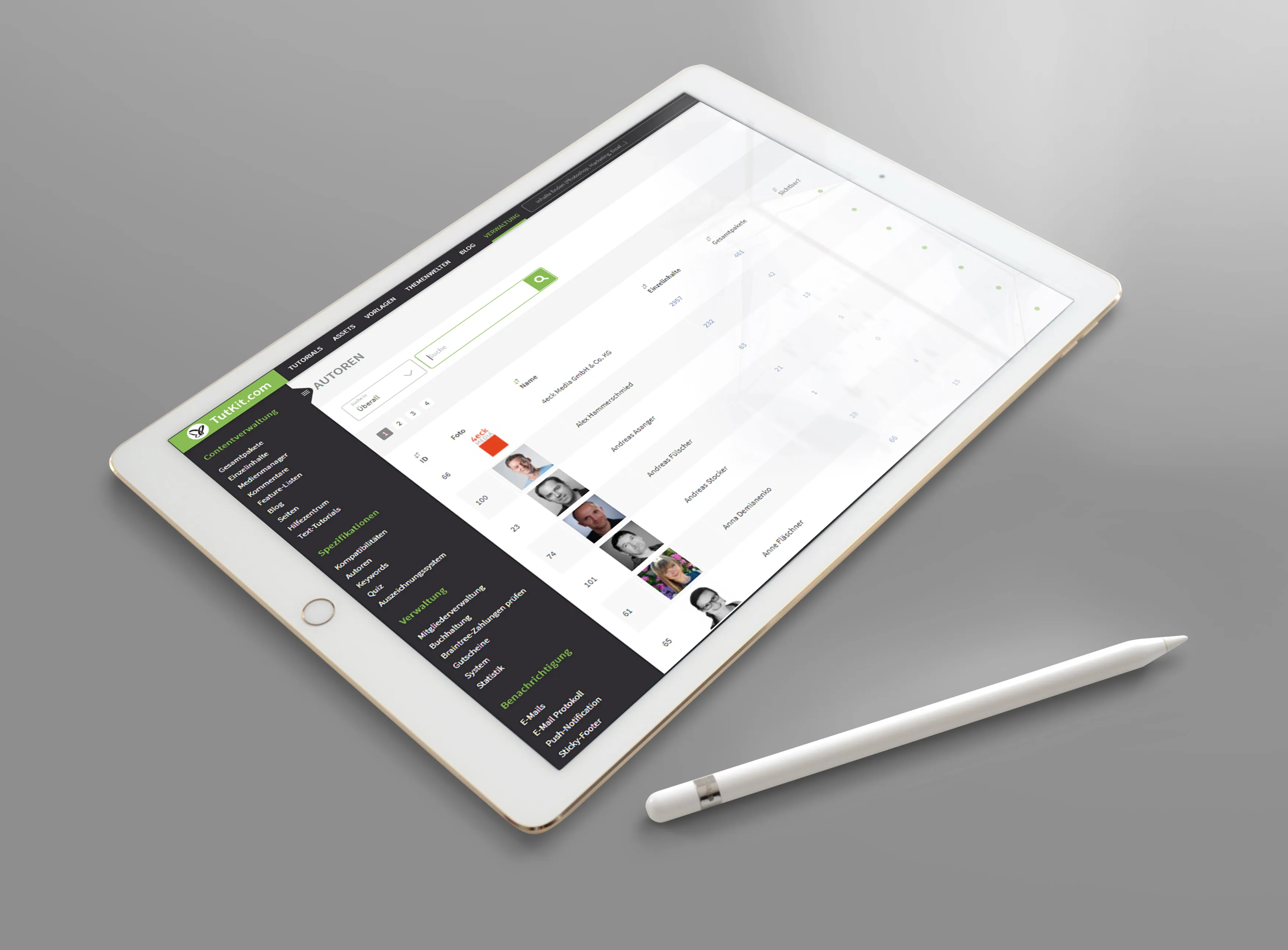 Das neue Backend von TutKit.com Das neue Backend von TutKit.com