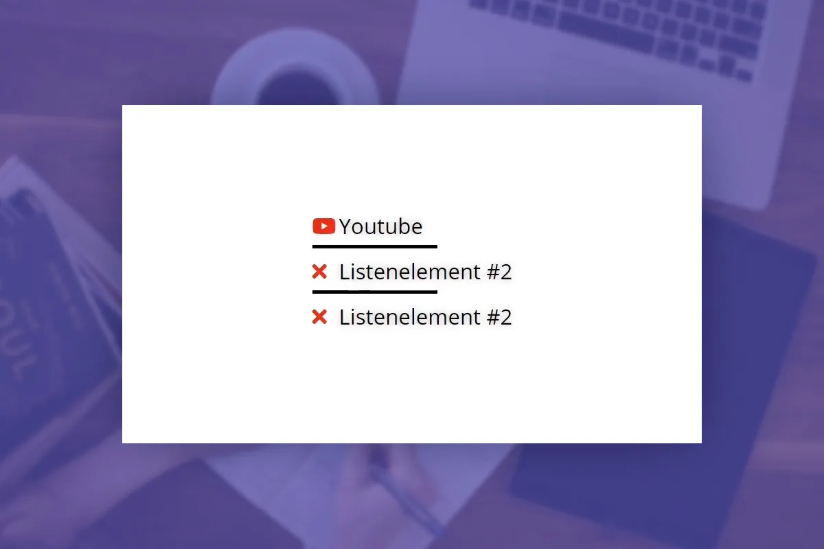 Elementor für WordPress: 15.6 | Icon Liste
