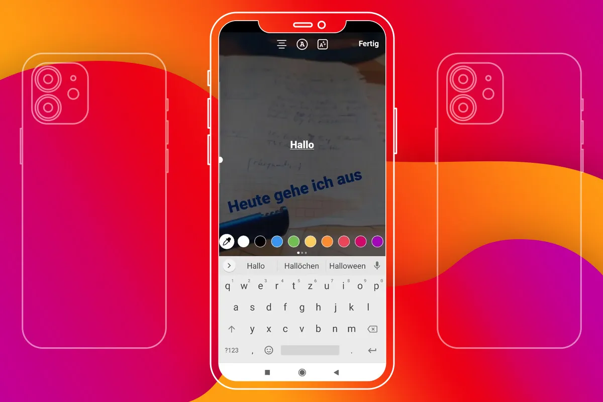 Instagram-Marketing: 10.3 | Story Hacks 3 – Schriftfarbe aus Bild wählen