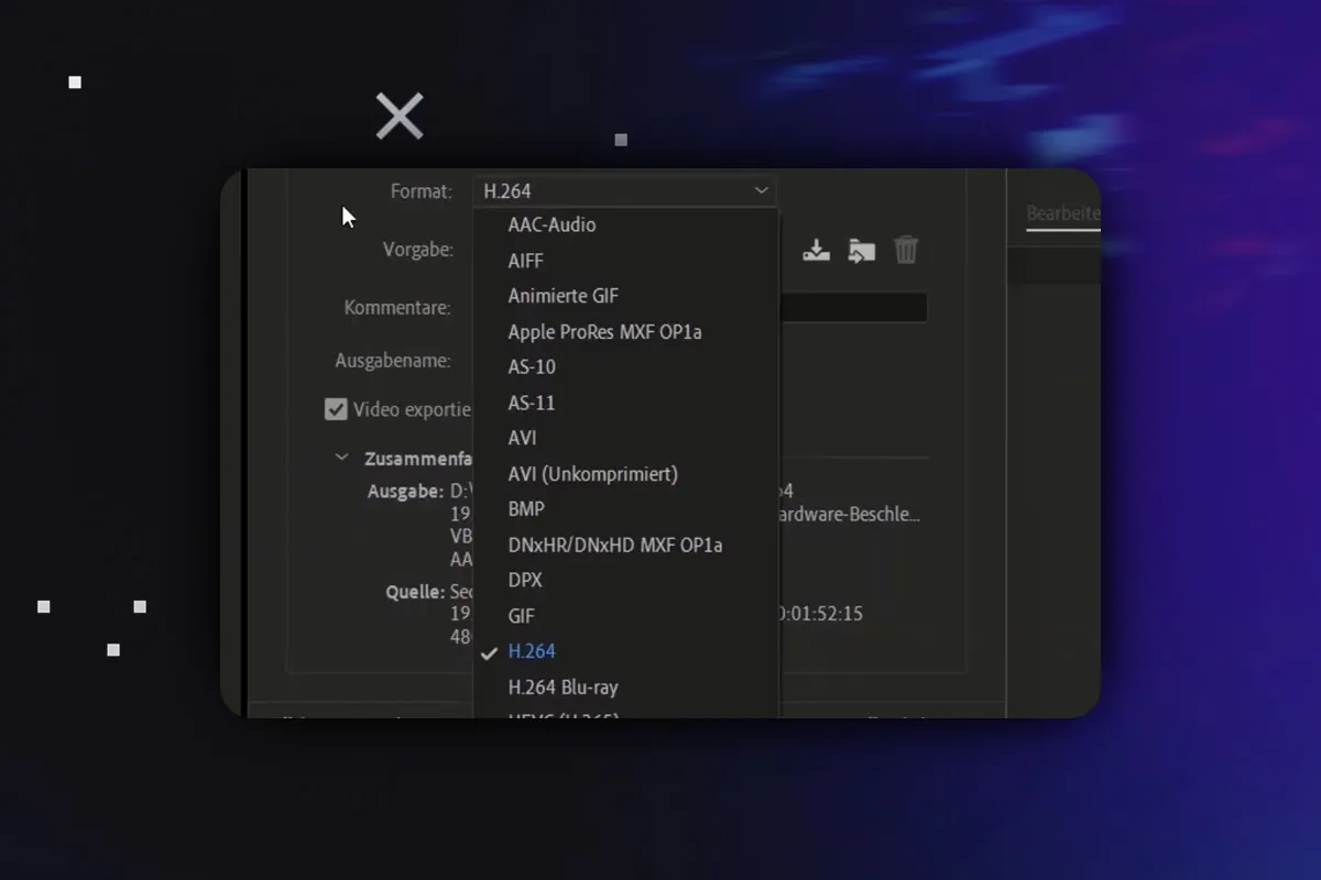 Premiere Pro-Tutorial: 3.10 | Videodatei exportieren: MP4