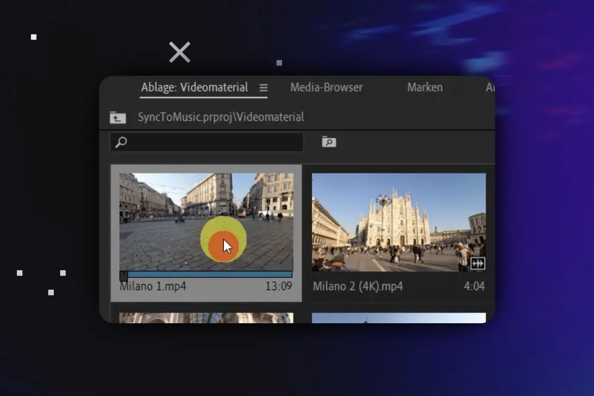 Premiere Pro-Tutorial: 4.12 | EXTRA: Schnelles Synchronisieren zur Musik