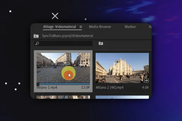 Premiere Pro-Tutorial: 4.12 | EXTRA: Schnelles Synchronisieren zur Musik