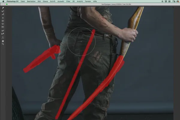Poster erstellen im Stil von Tomb Raider – Fotografie- und Photoshop-Tutorial: 5 Form und Details