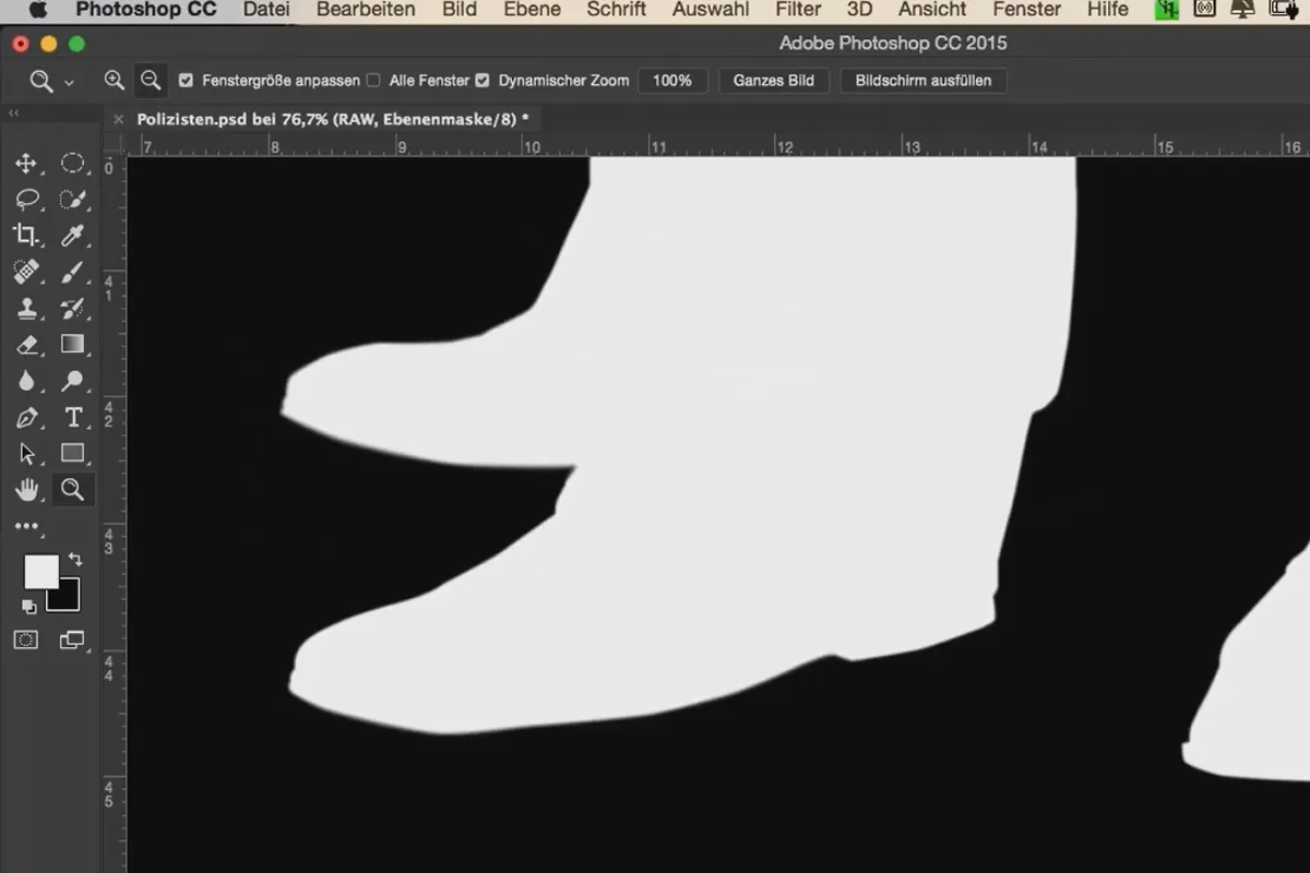 Der Krimilook – Workflow in Photoshop – 06 Schärfe-Anpassungen