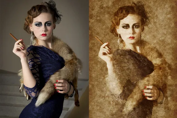 Photoshop-Aktionen der Premium-Klasse – Vol. 2: 06 | Alterungseffekt für Bilder