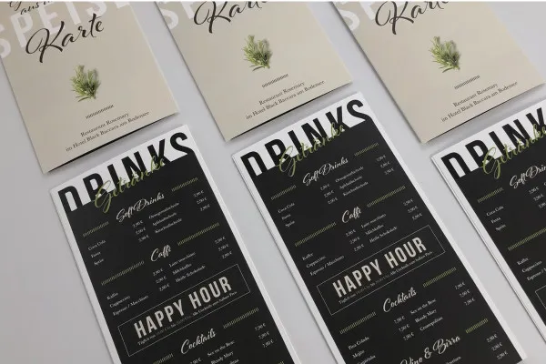 Gastronomiebedarf 1/3: Doppelseitige Speisekarte in InDesign gestalten (mit Unboxing)