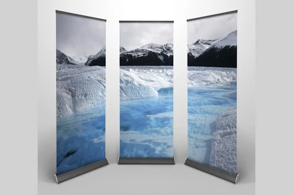 Mockup für Affinity Photo: drei Roll-ups im Format 850 mm × 2200 mm