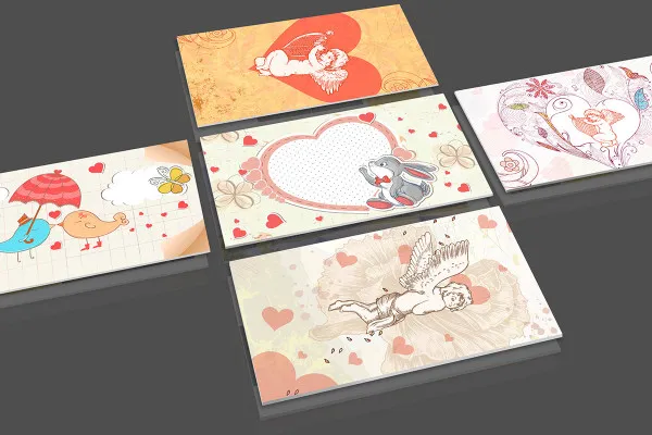 Valentinstags- und Liebesillustrationen - Paket 02