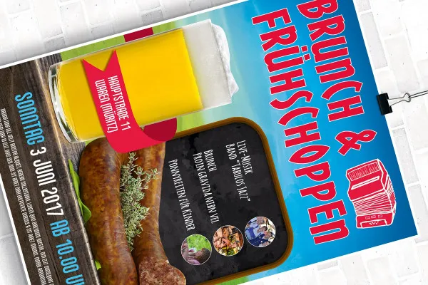 Photoshop-Mockup-Vorlage für ein A1-Plakat
