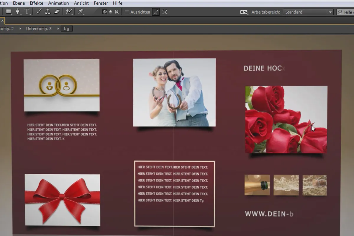 After Effects für Einsteiger: Animierte Hochzeitskarte