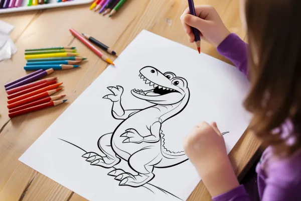 Ausmalbilder mit Dinosauriern, Malvorlagen zum Ausdrucken