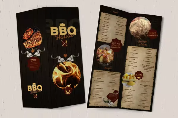 Speisekarten-Vorlagen zur Bearbeitung in InDesign