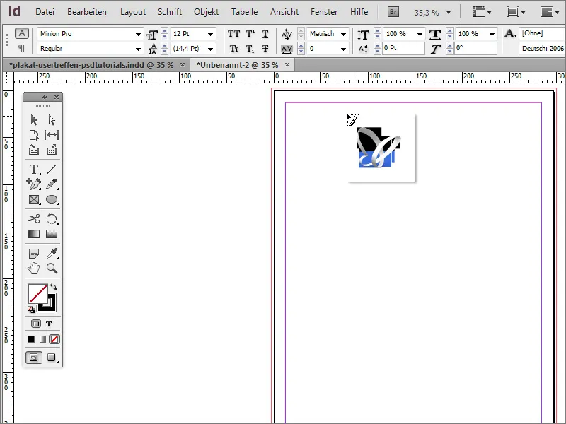 Plakat gestalten in Adobe InDesign - Teil 1: Strahleneffekt