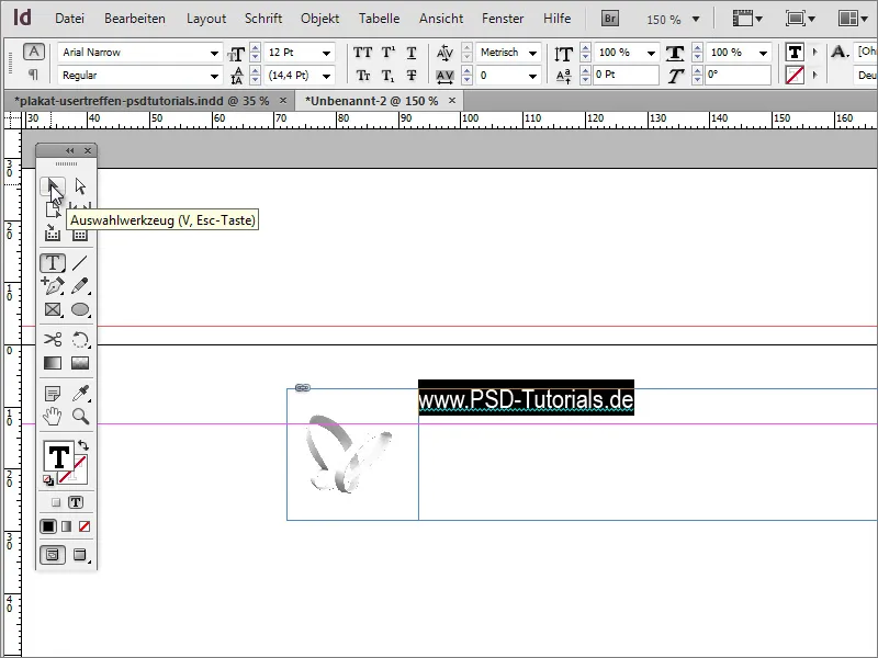Plakat gestalten in Adobe InDesign - Teil 1: Strahleneffekt