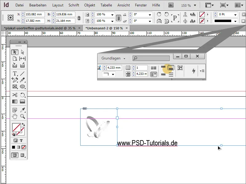 Plakat gestalten in Adobe InDesign - Teil 1: Strahleneffekt