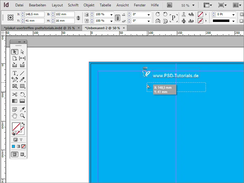 Plakat gestalten in Adobe InDesign - Teil 1: Strahleneffekt