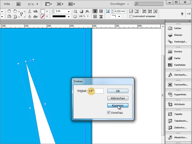 Plakat gestalten in Adobe InDesign - Teil 1: Strahleneffekt