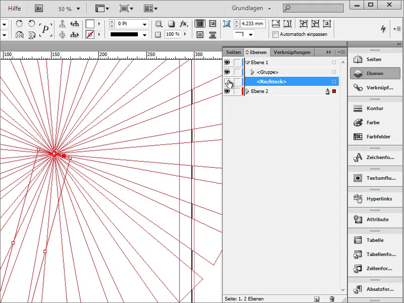 Plakat gestalten in Adobe InDesign - Teil 1: Strahleneffekt