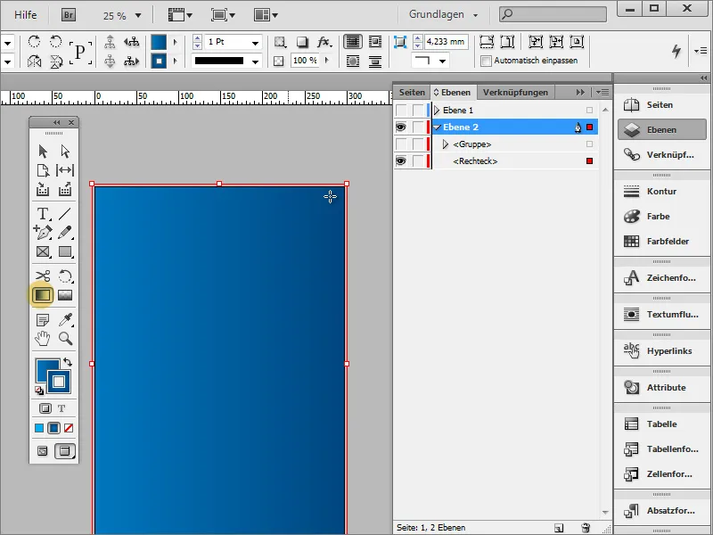 Plakat gestalten in Adobe InDesign - Teil 1: Strahleneffekt