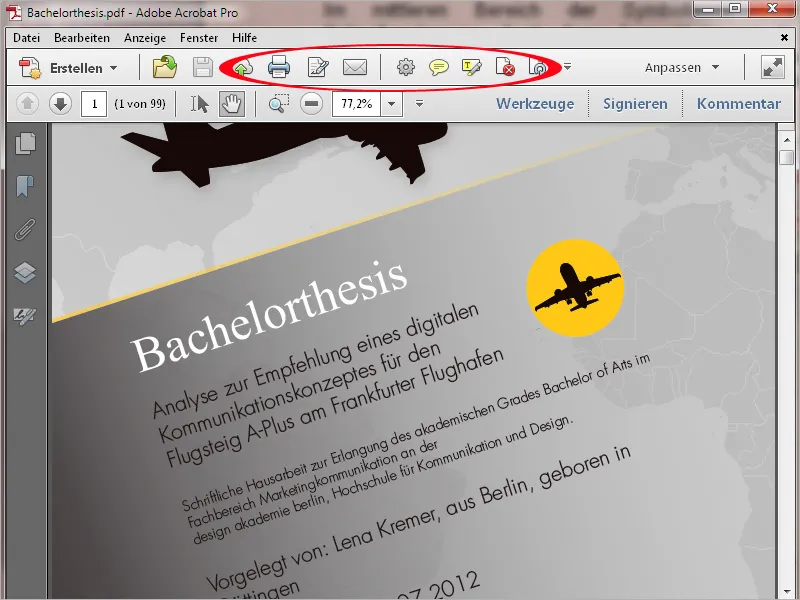 Übersicht über den Arbeitsbereich von Acrobat Übersicht über den Arbeitsbereich von Acrobat