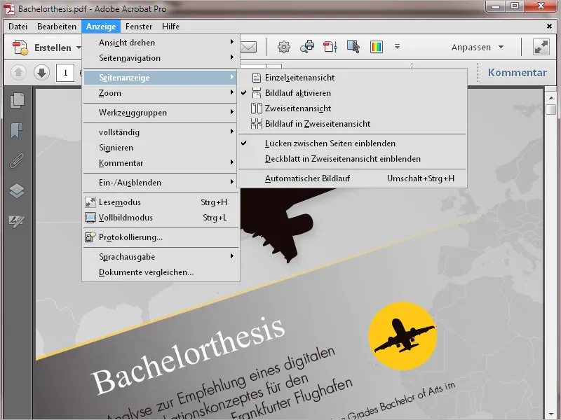 Übersicht über den Arbeitsbereich von Acrobat Übersicht über den Arbeitsbereich von Acrobat