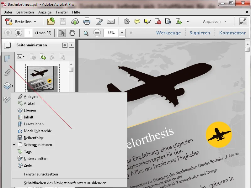 Übersicht über den Arbeitsbereich von Acrobat Übersicht über den Arbeitsbereich von Acrobat