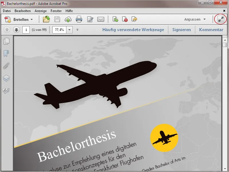 Übersicht über den Arbeitsbereich von Acrobat Übersicht über den Arbeitsbereich von Acrobat