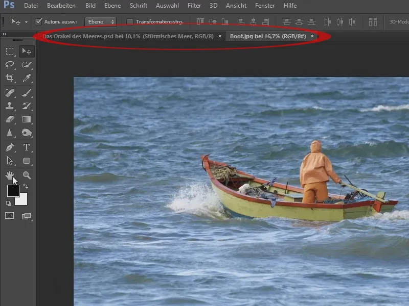 Photoshop-Composing - Das Orakel des Meeres - Teil 02: Boot freistellen und platzieren