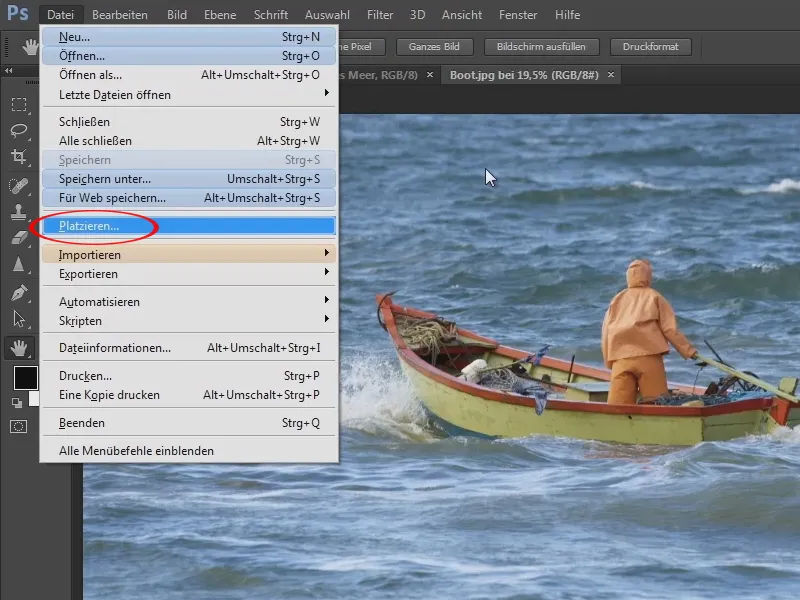 Photoshop-Composing - Das Orakel des Meeres - Teil 02: Boot freistellen und platzieren
