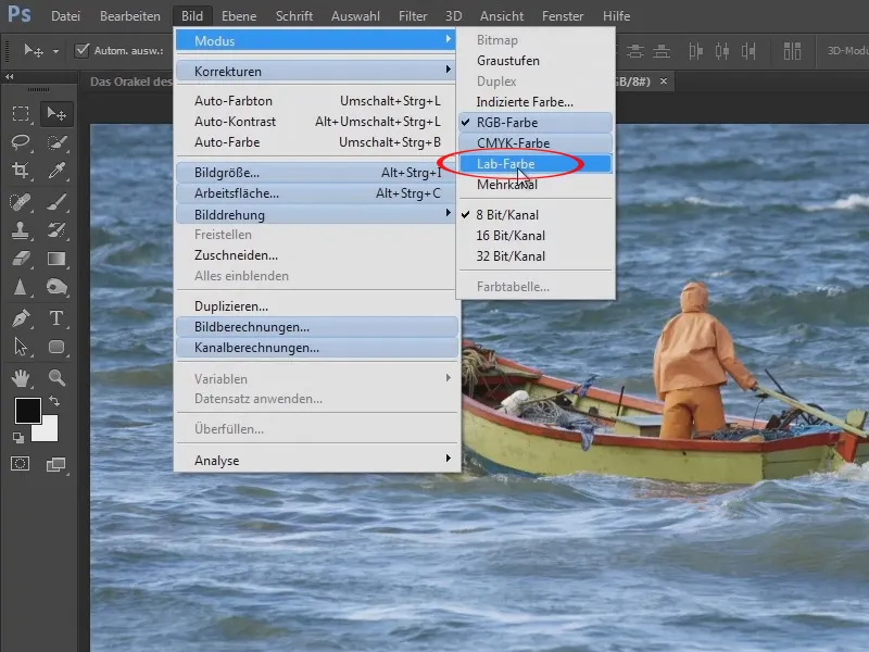 Photoshop-Composing - Das Orakel des Meeres - Teil 02: Boot freistellen und platzieren