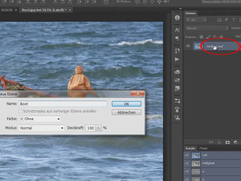 Photoshop-Composing - Das Orakel des Meeres - Teil 02: Boot freistellen und platzieren