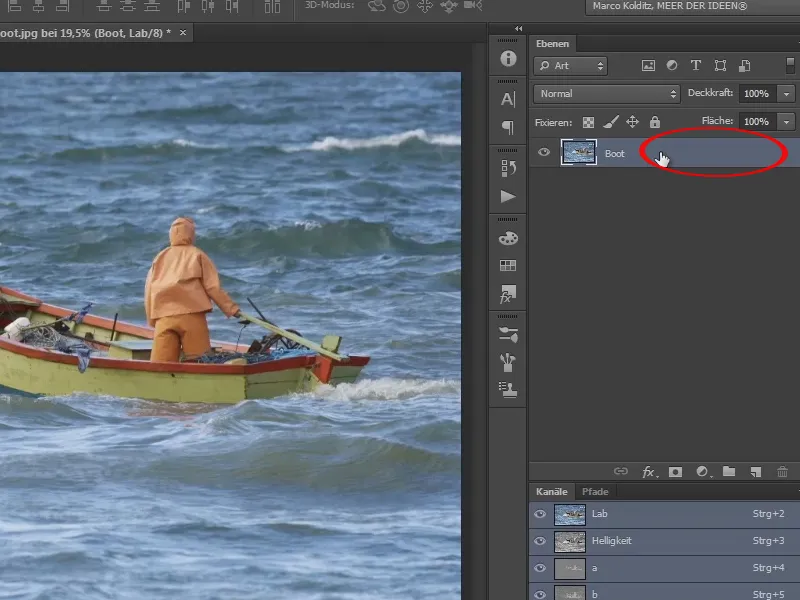Photoshop-Composing - Das Orakel des Meeres - Teil 02: Boot freistellen und platzieren