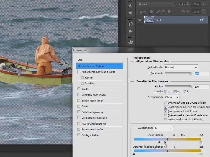 Photoshop-Composing - Das Orakel des Meeres - Teil 02: Boot freistellen und platzieren