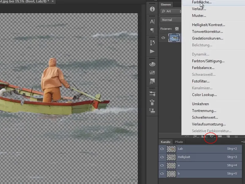 Photoshop-Composing - Das Orakel des Meeres - Teil 02: Boot freistellen und platzieren