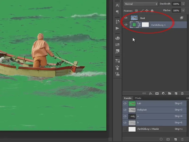 Photoshop-Composing - Das Orakel des Meeres - Teil 02: Boot freistellen und platzieren