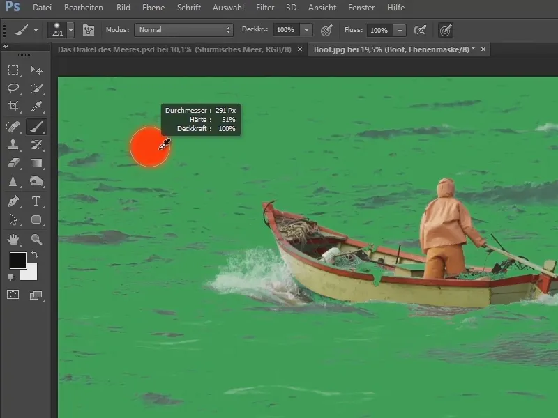 Photoshop-Composing - Das Orakel des Meeres - Teil 02: Boot freistellen und platzieren