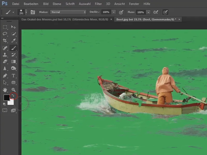 Photoshop-Composing - Das Orakel des Meeres - Teil 02: Boot freistellen und platzieren