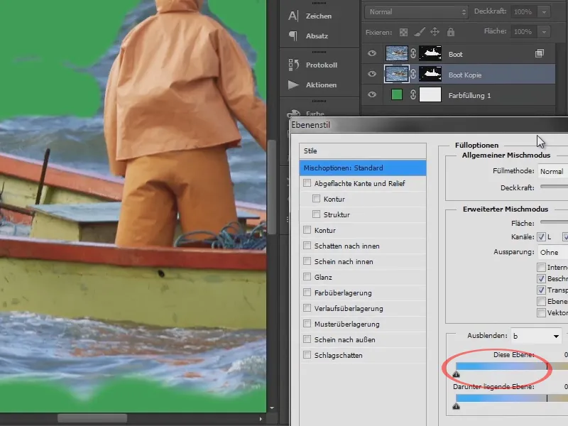 Photoshop-Composing - Das Orakel des Meeres - Teil 02: Boot freistellen und platzieren