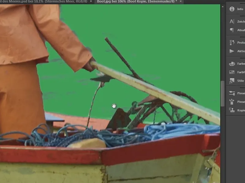 Photoshop-Composing - Das Orakel des Meeres - Teil 02: Boot freistellen und platzieren