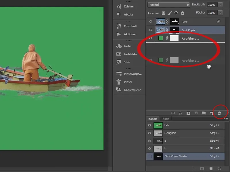 Photoshop-Composing - Das Orakel des Meeres - Teil 02: Boot freistellen und platzieren
