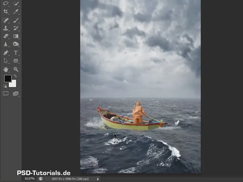 Photoshop-Composing - Das Orakel des Meeres - Teil 02: Boot freistellen und platzieren