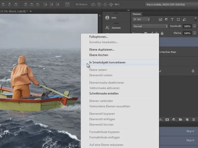 Photoshop-Composing - Das Orakel des Meeres - Teil 02: Boot freistellen und platzieren
