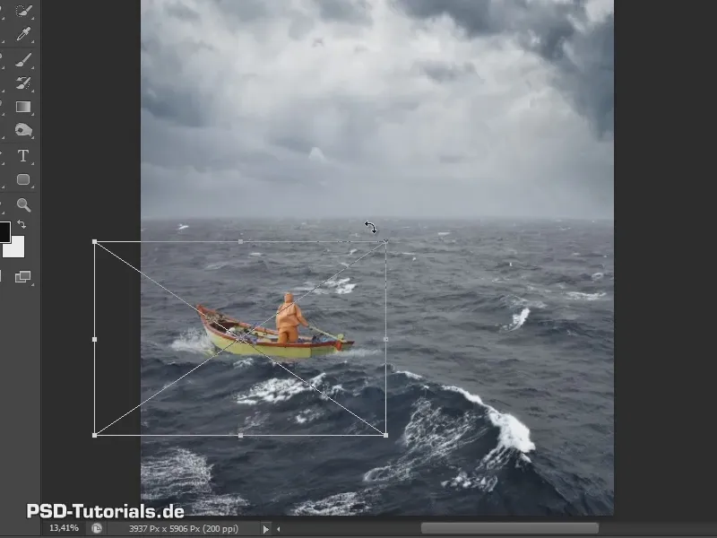 Photoshop-Composing - Das Orakel des Meeres - Teil 02: Boot freistellen und platzieren