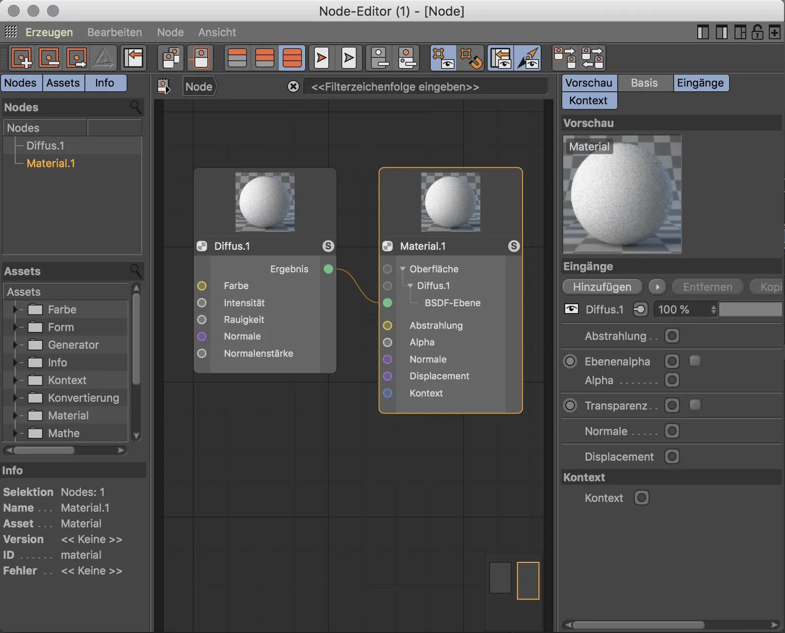 Neu in Release 20 – Node-basierte Materialien