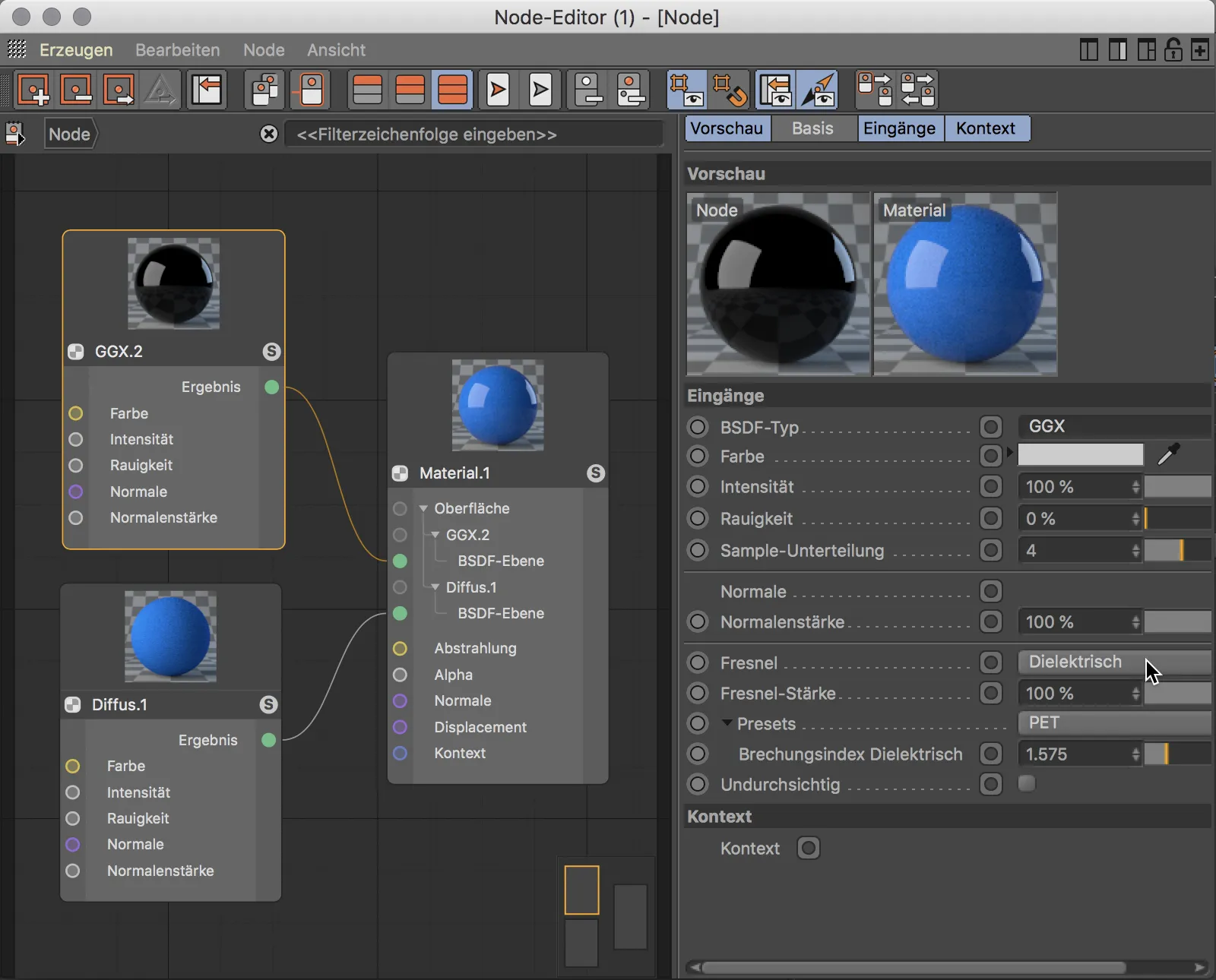 Neu in Release 20 – Node-basierte Materialien