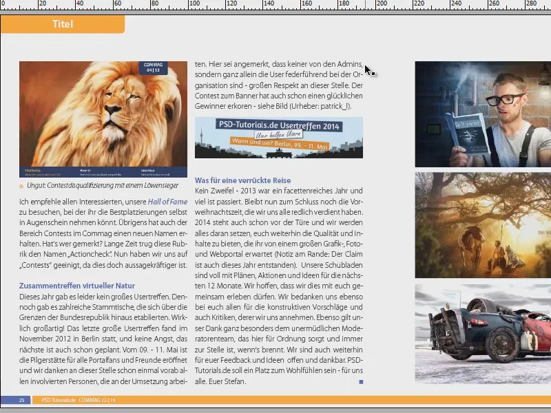 Visuelle Hilfsmittel in InDesign nutzen Visuelle Hilfsmittel in InDesign nutzen