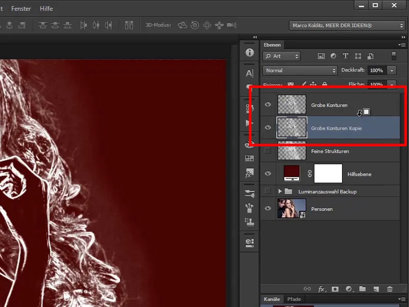 Photoshop-Composing - Feuer und Eis - Teil 03: Feuer ins Bild wischen