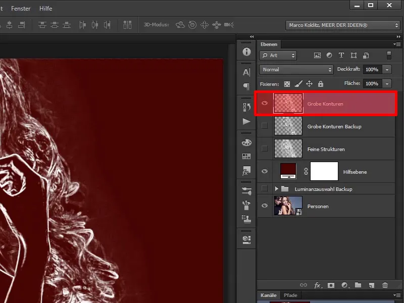 Photoshop-Composing - Feuer und Eis - Teil 03: Feuer ins Bild wischen