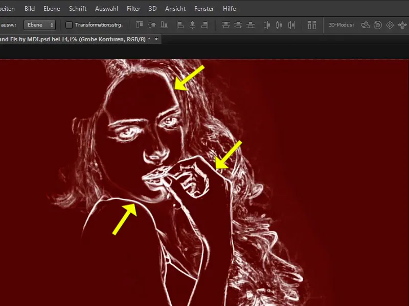 Photoshop-Composing - Feuer und Eis - Teil 03: Feuer ins Bild wischen